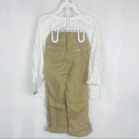 CARTERS Geomertic Tunic w/Floral Cargo pants. - Picture 2 of 6